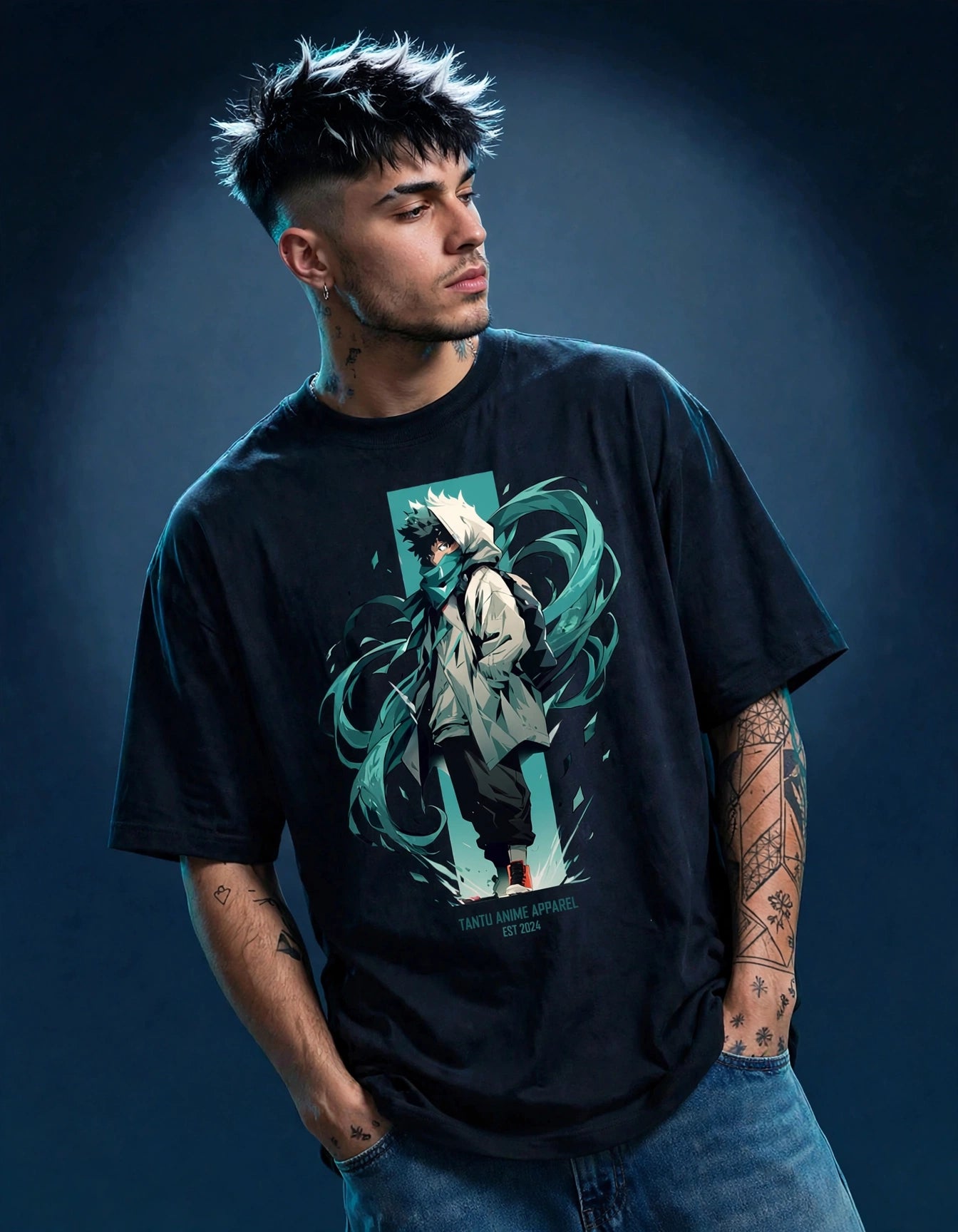 Anime-Inspired Graphic Stretch T-Shirt | Premium Unisex Cotton Blend Tee