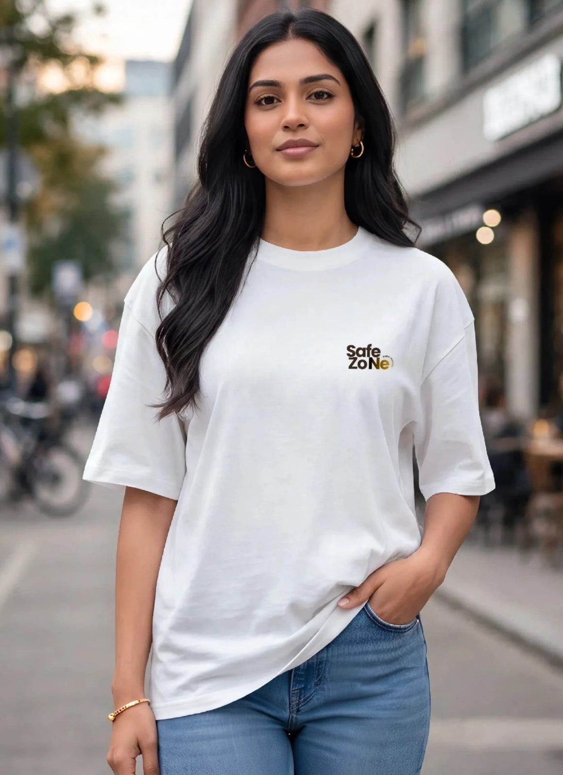 Made in India Anti-Virus Graphic Oversized T-Shirt – 100% Cotton